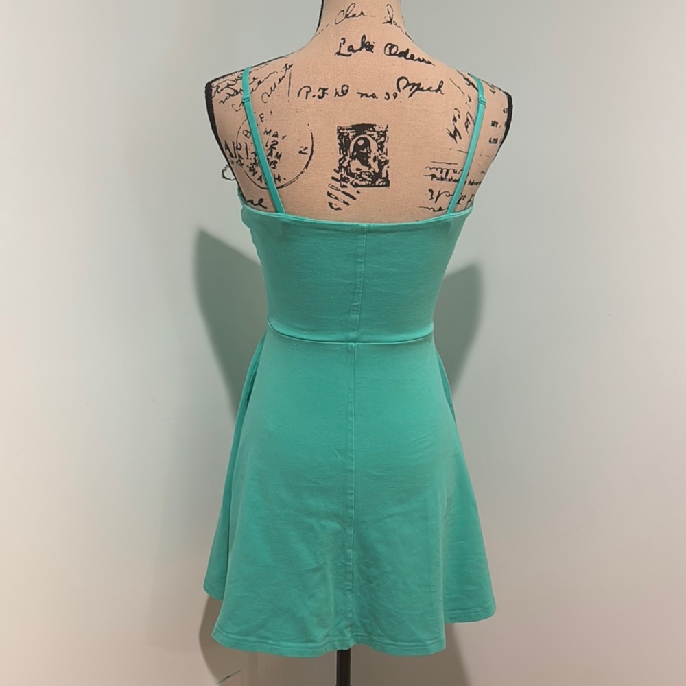 Express Size Medium Teal Strapless/Spaghetti Stra… - image 6